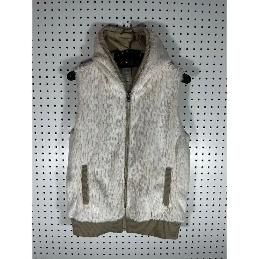 Patagonia Conejo Full Zip Faux Fur Hoodie High Pile Sherpa Vest size M